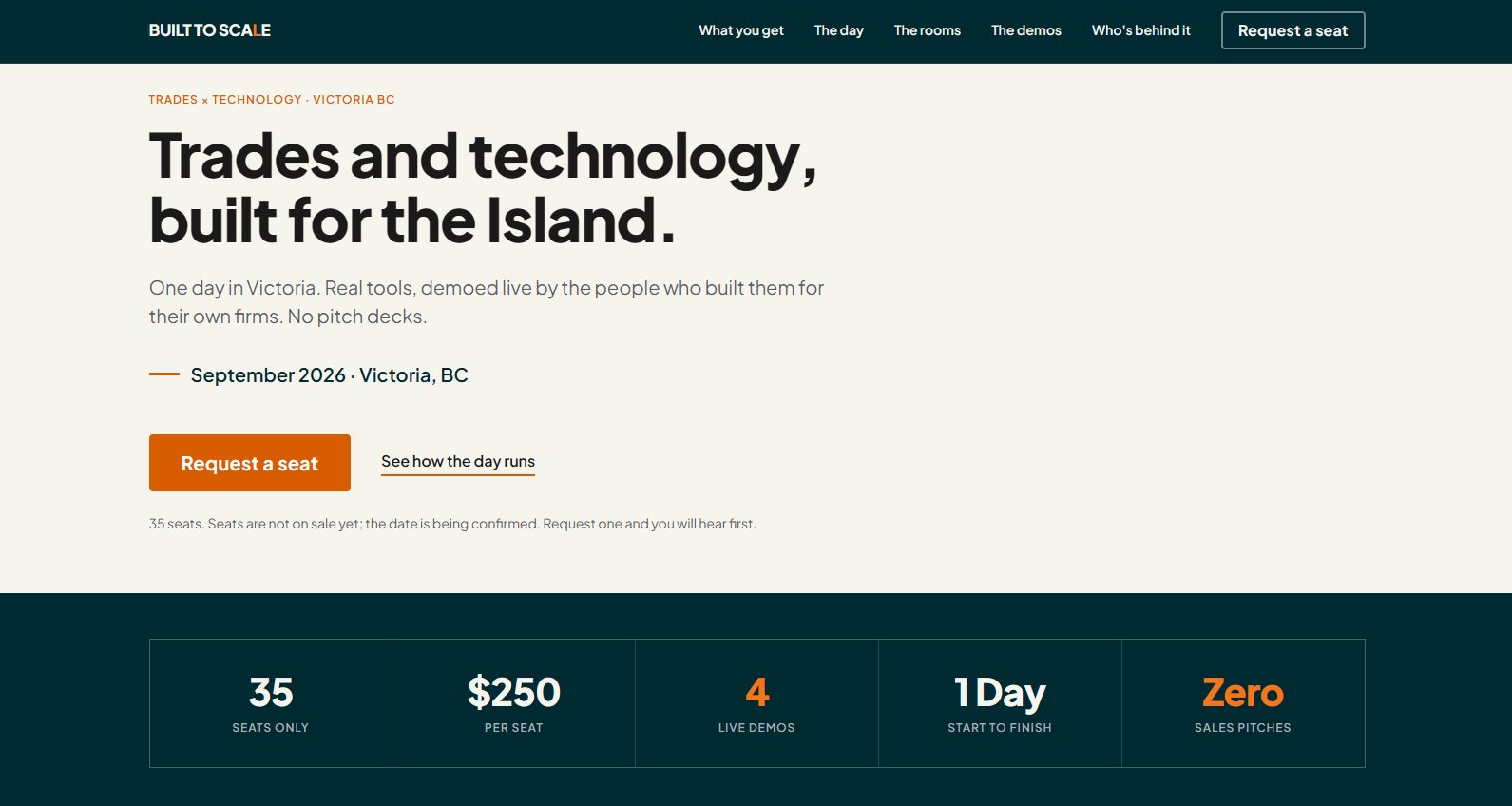 Built To Scale website preview